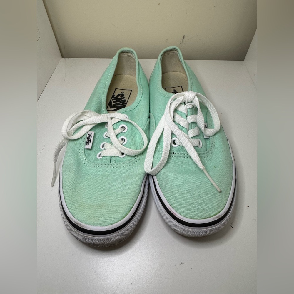 Vans Sneakers women’s size 6.5 men’s 5 Blue Green